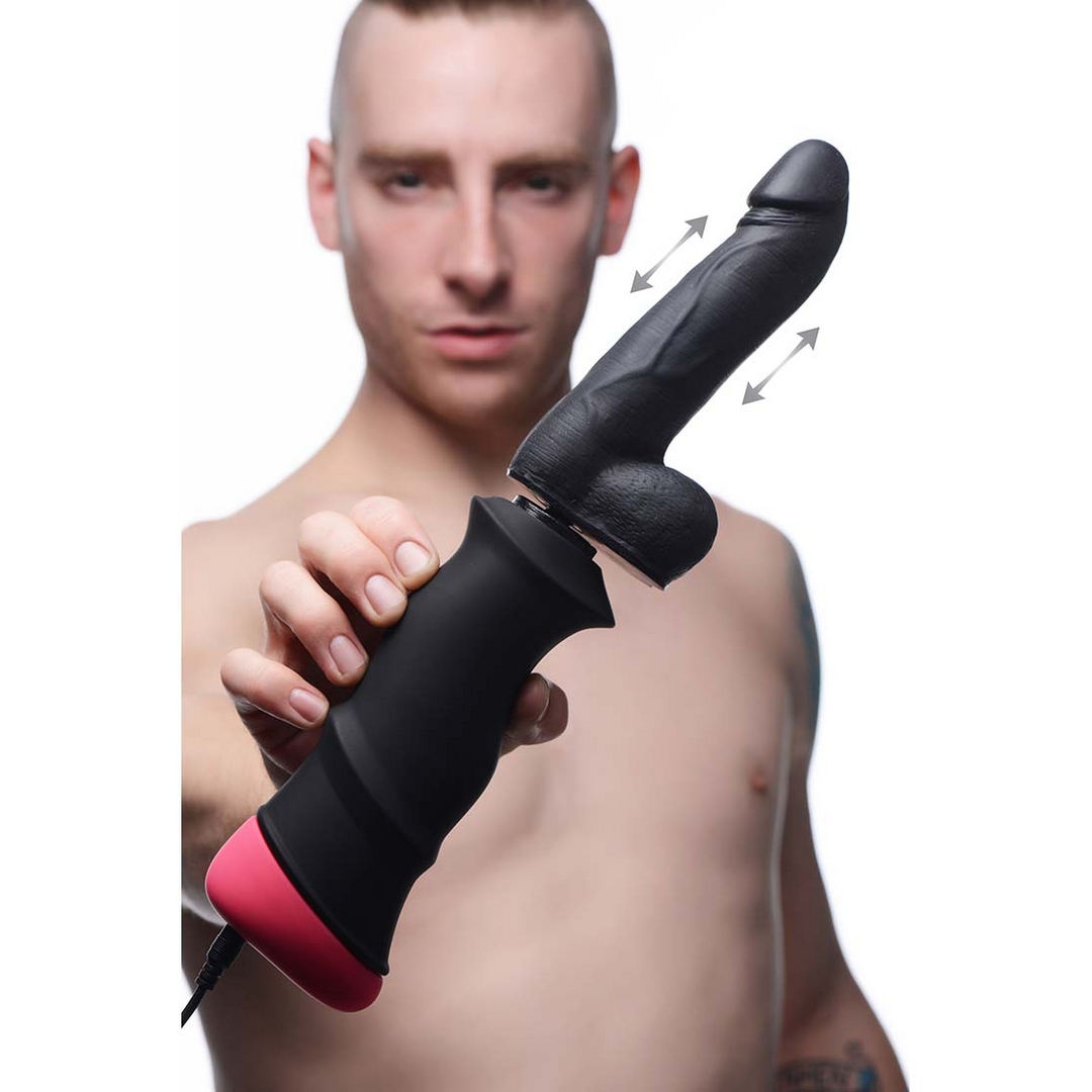 Mega Pounder Hand Held Thrusting Dildo