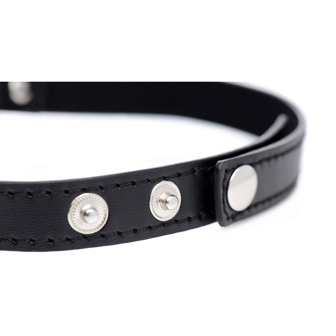 Dunkles Herz - Chrome Herz Schwarze Choker