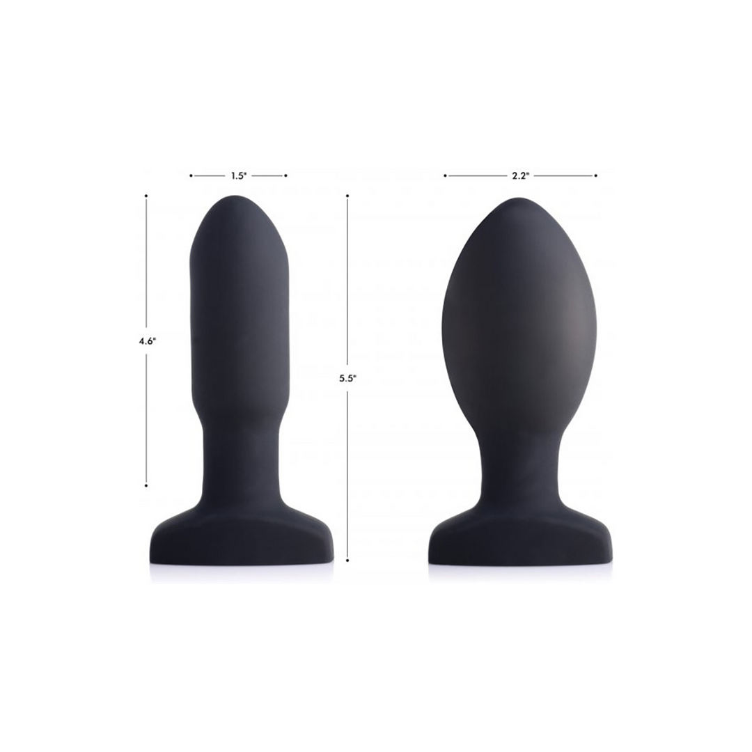 Inflatable Vibrating Silicone Butt Plug