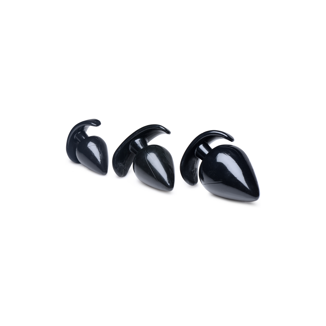 Triple Spades - 3 Stück Anal Plug Set