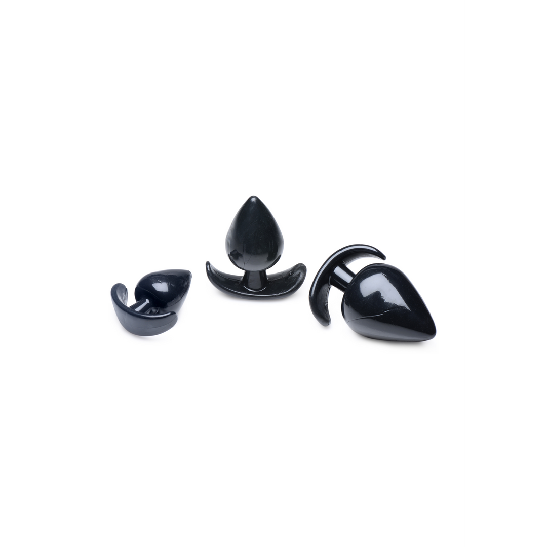 Triple Spades - 3 Stück Anal Plug Set