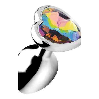 Regenbogen Prisma - Herz Butt Plug - Klein