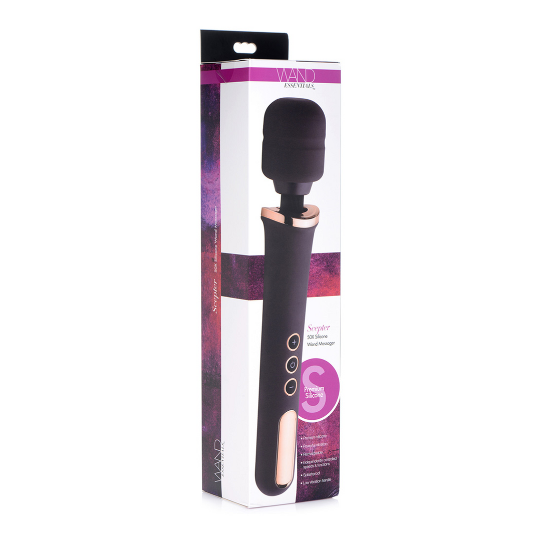 Scepter - Silicone Wand Massager - Black