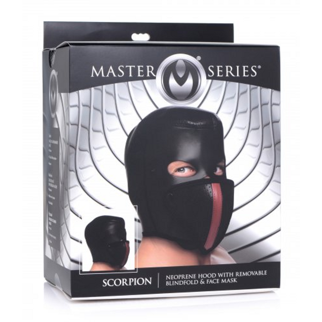 Scorpion - Face Mask with Removable Blindfold and Mouth Mask