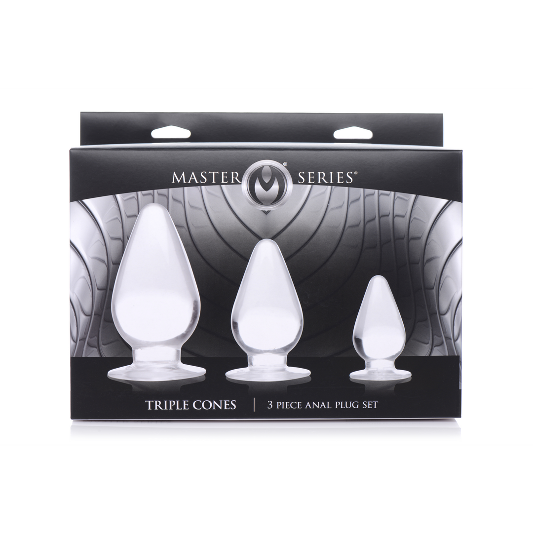 Triple Cones - Anal Plug Set - 3 Stück