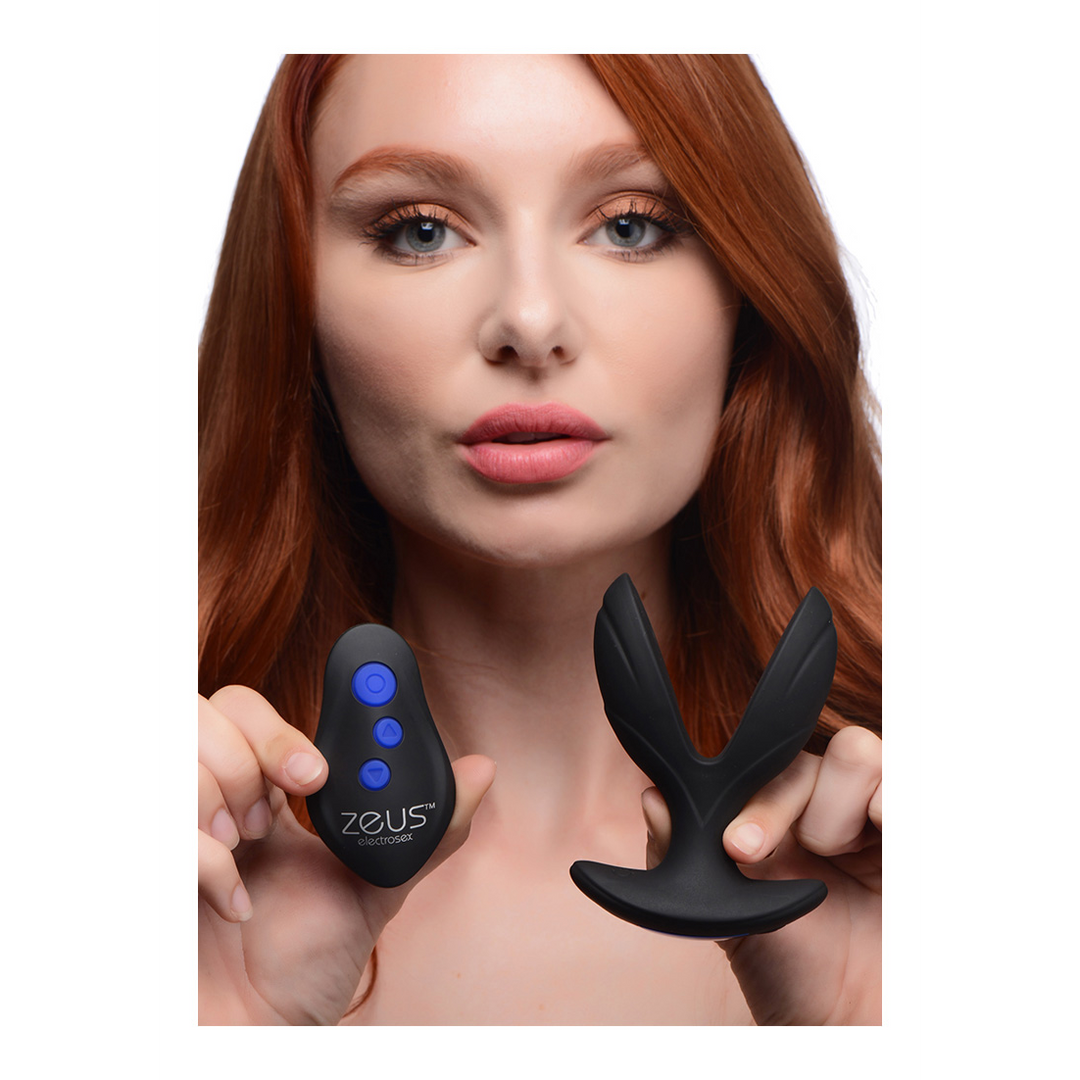 Electro-Spread - Vibrating and E-Stim Silicone Butt Plug