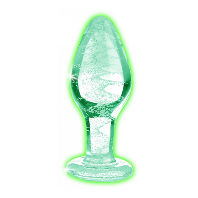 Leuchtender - Glas Butt Plug - Medium