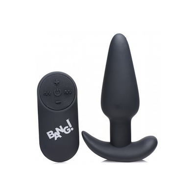 Vibrierender Silikon Butt Plug mit Fernbedienung