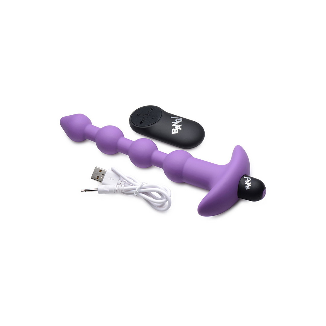 Vibrating Silicone Anal Beads and Remote Control