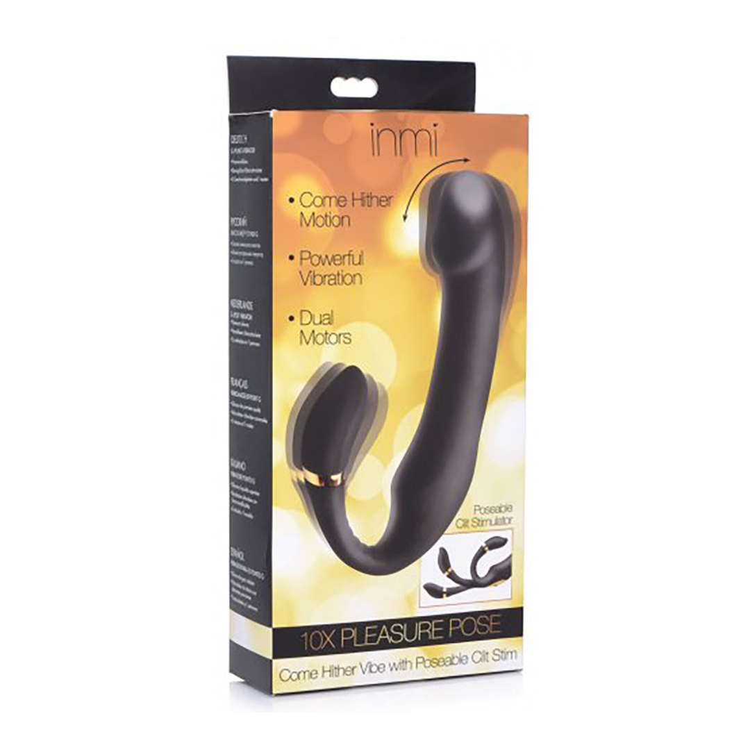 Pleasure - Silicone Vibrator with Clitoris Stimulator