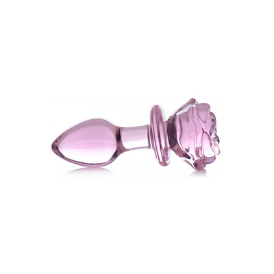 Pink Rose - Glas Butt Plug - Medium