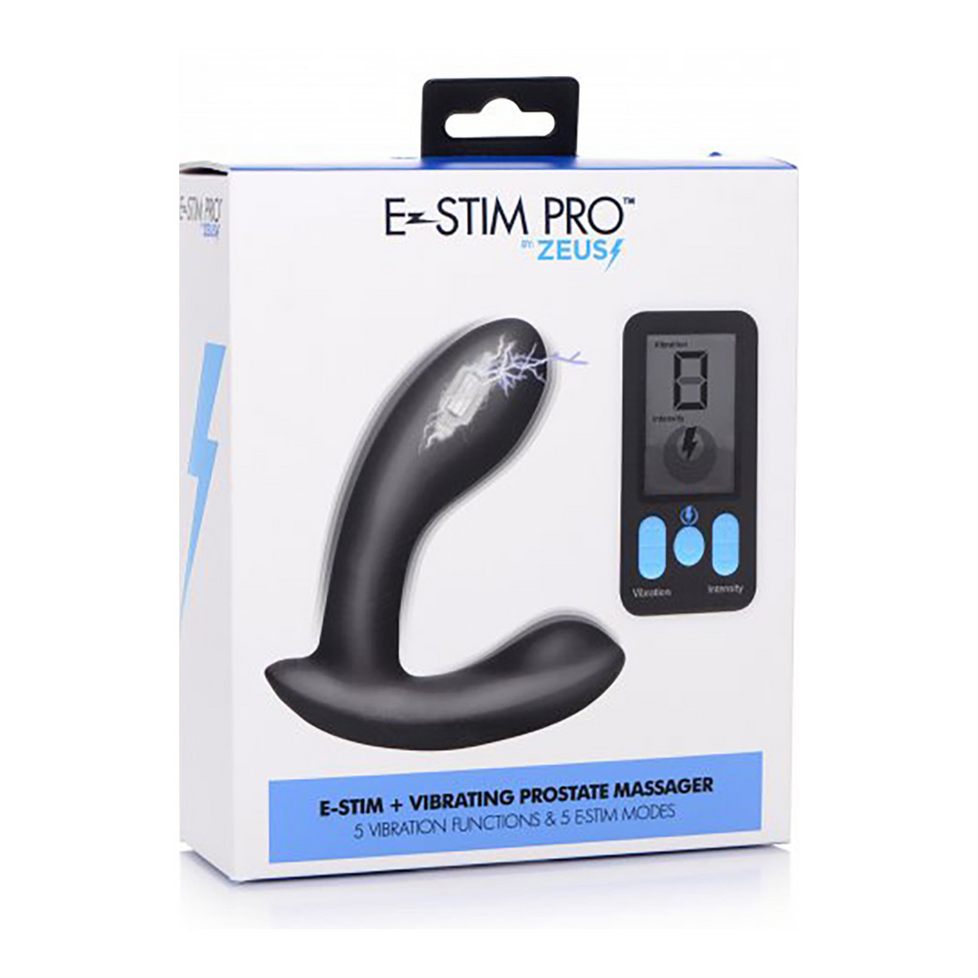 E-Stim Pro - Silicone Vibrating Prostate Massager + Remote Control