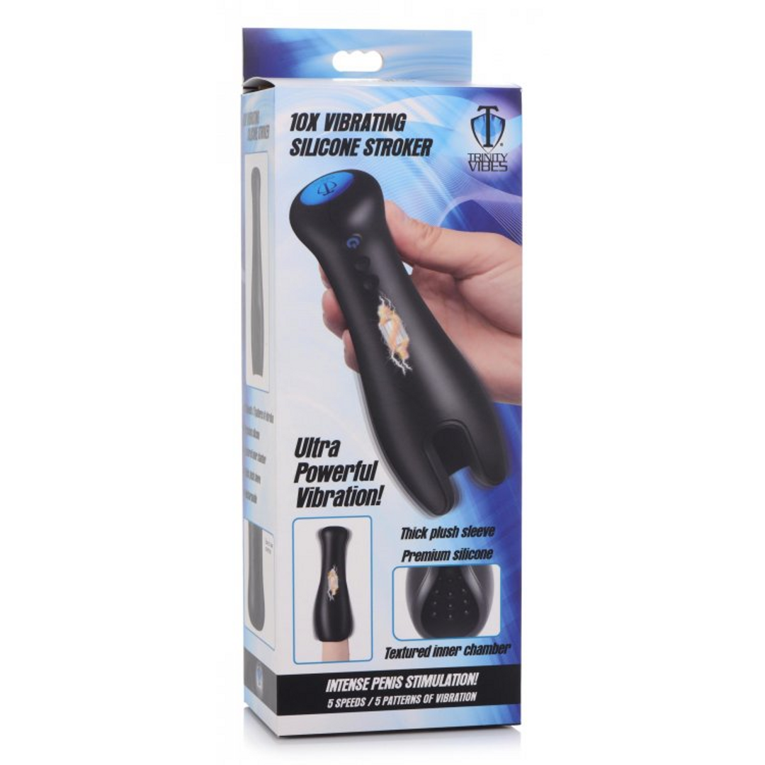 Vibrating Silicone Masturbator