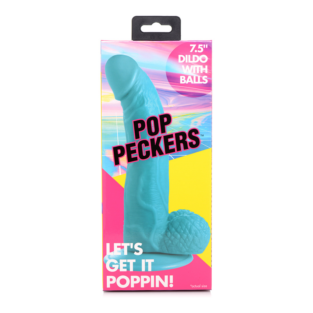 POP - Dildo mit Balls - 7,5 / 19 cm