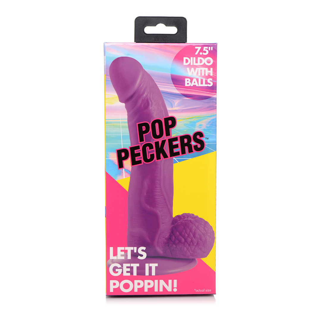 POP - Dildo mit Balls - 7.5 / 19 cm