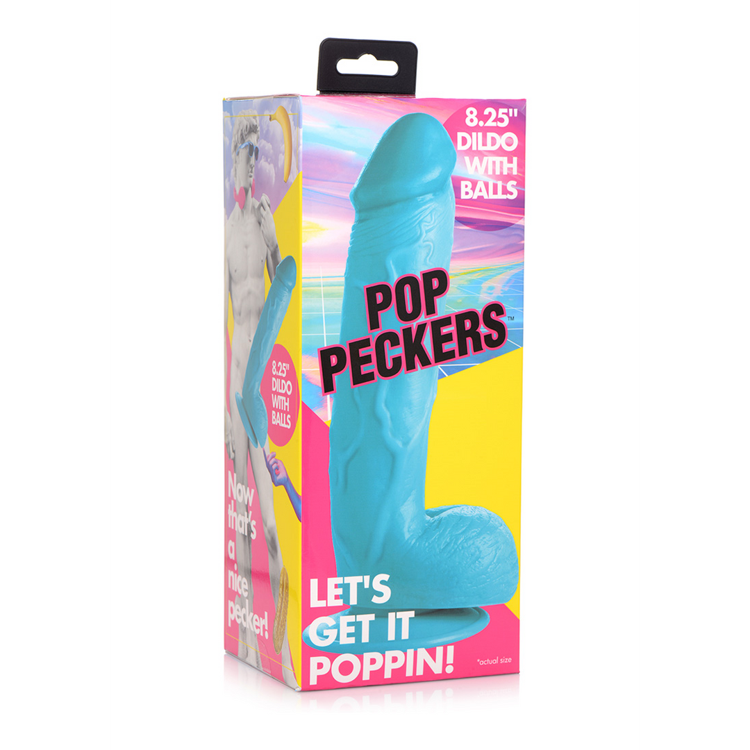 POP - Dildo mit Balls - 8,25 / 21 cm