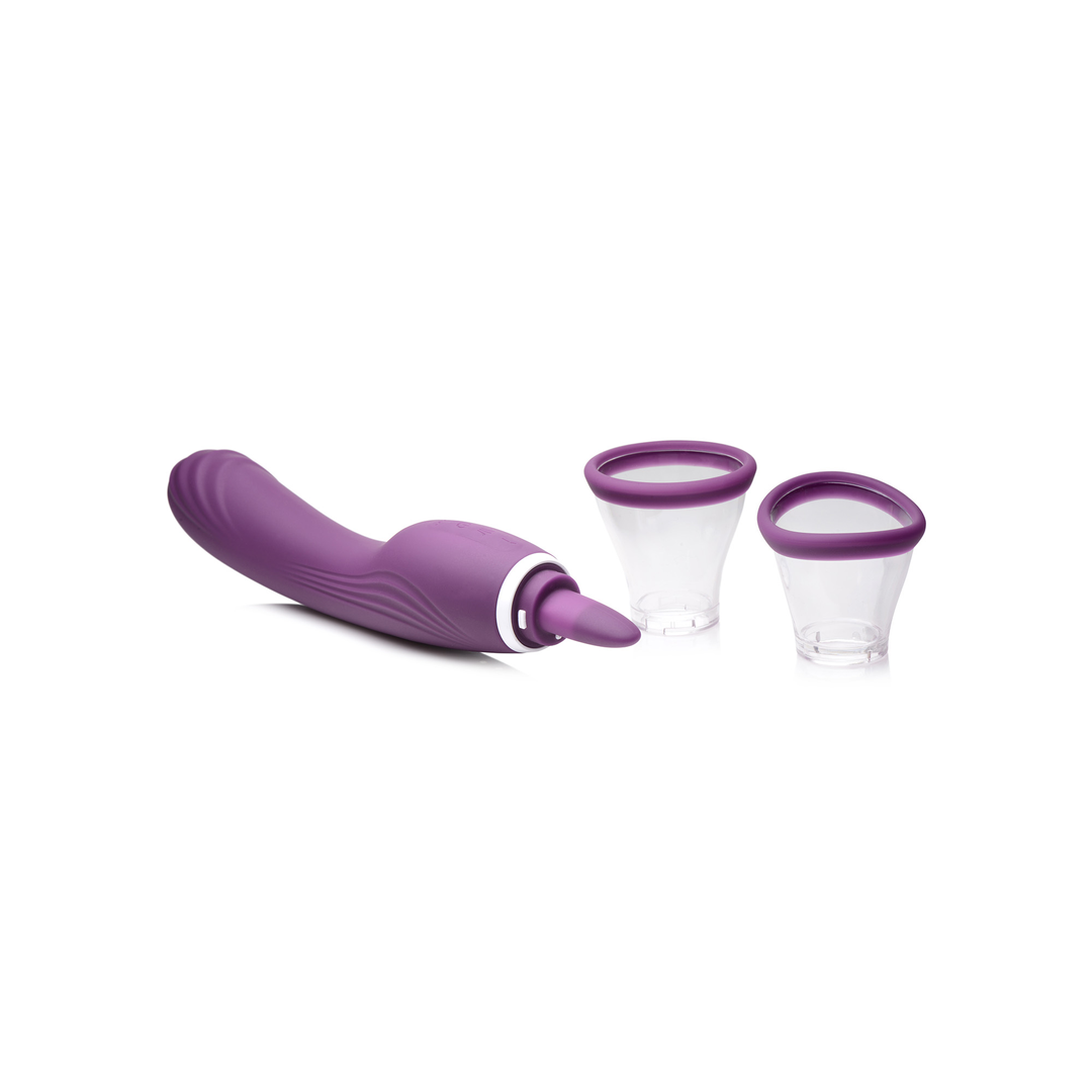 Lickgasm - 8x Lecken und Saugen Vibrator - Lila