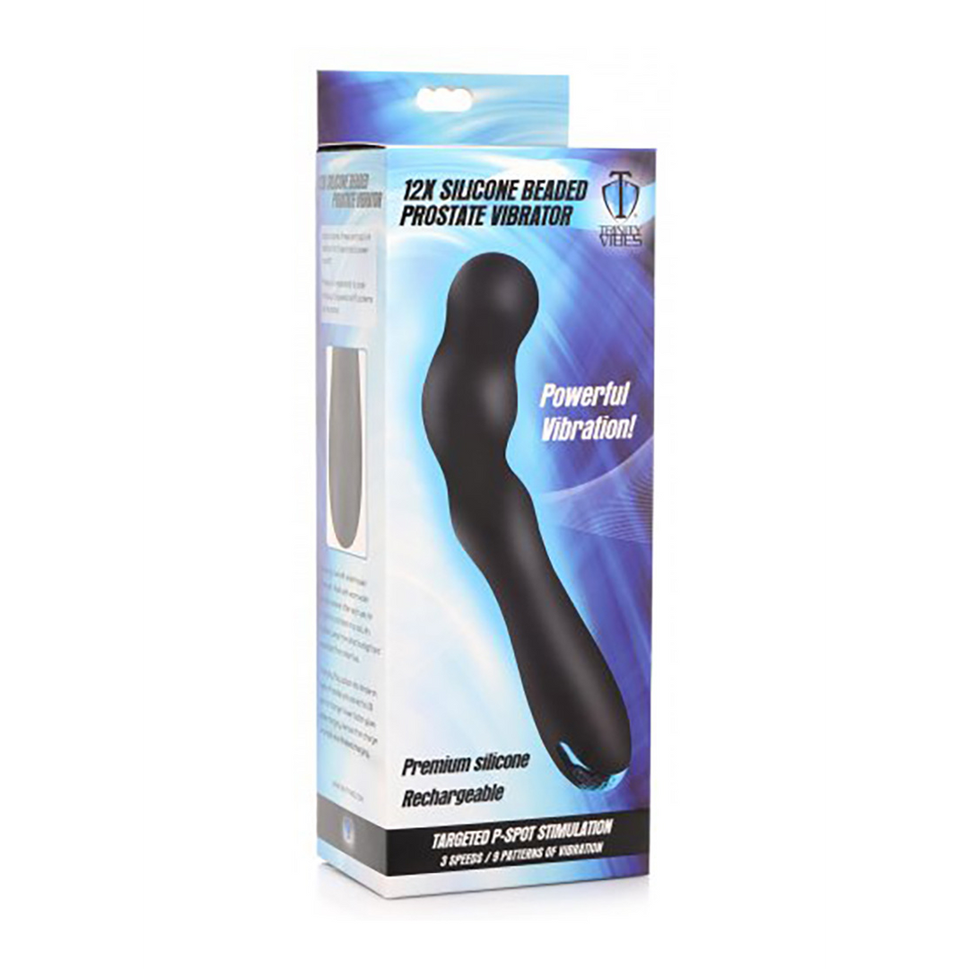 Prostate Vibrator with Silicone Beads