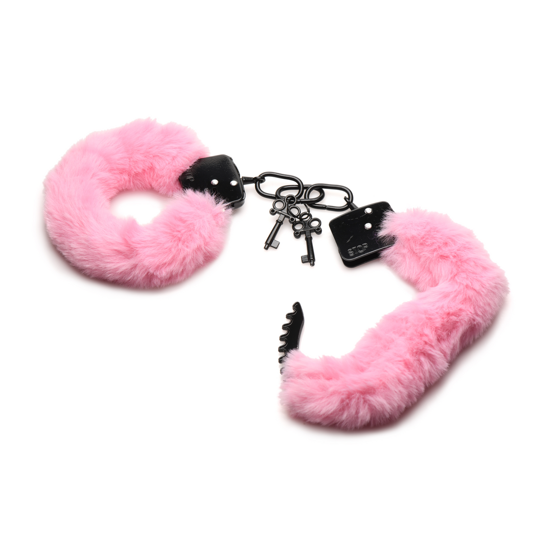 Fesseln in Fell - Furry Handcuffs - Pink