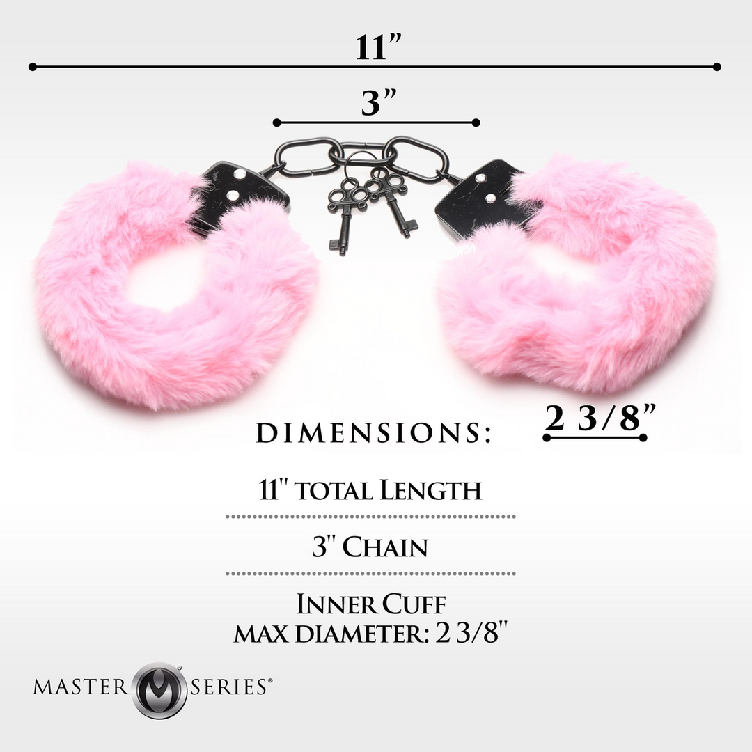 Fesseln in Fell - Furry Handcuffs - Pink