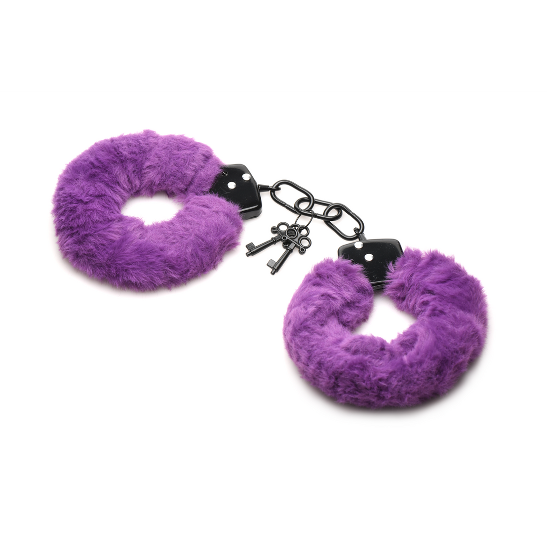 Fesseln in Pelz - Furry Handcuffs - Lila