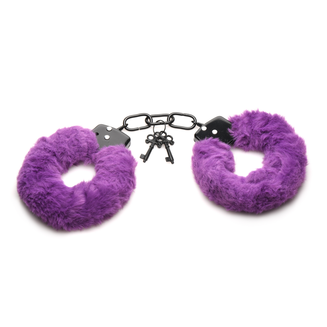 Fesseln in Pelz - Furry Handcuffs - Lila