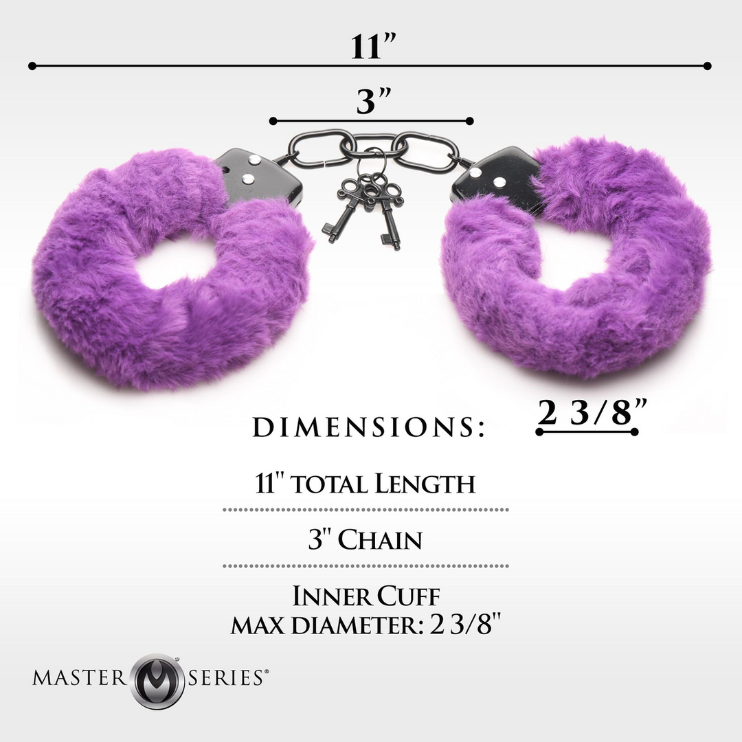 Fesseln in Pelz - Furry Handcuffs - Lila