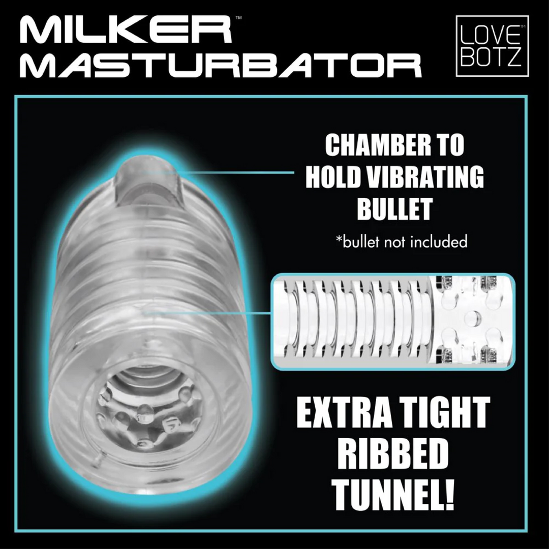 Milker TPE Masturbator - Clear