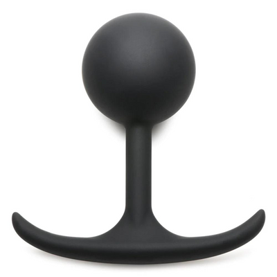 Comfort Plugs Silicone Weighted Round Plug 4.4 - Black