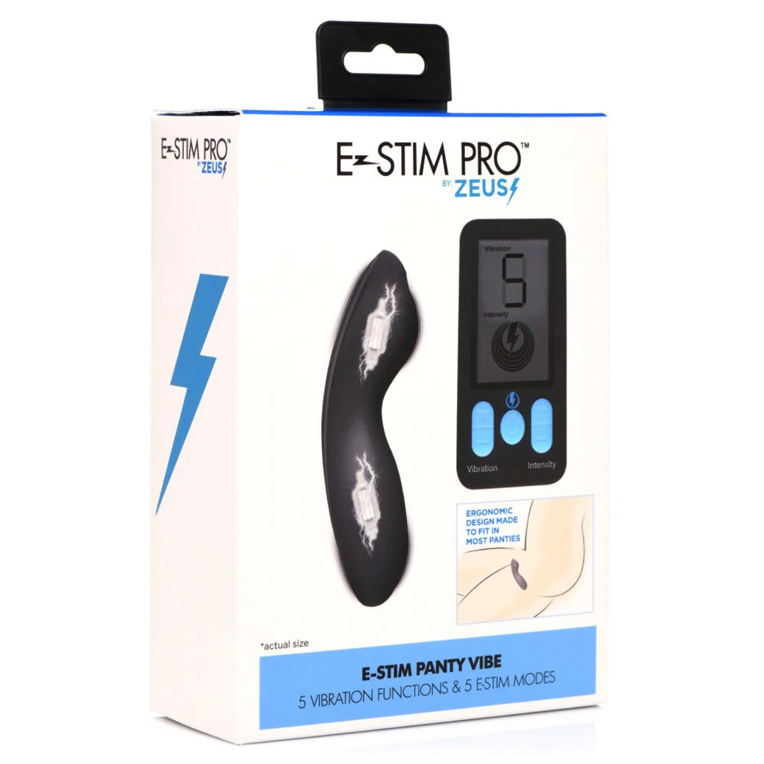 E-Stim Panty Vibe with Remote Control - Black