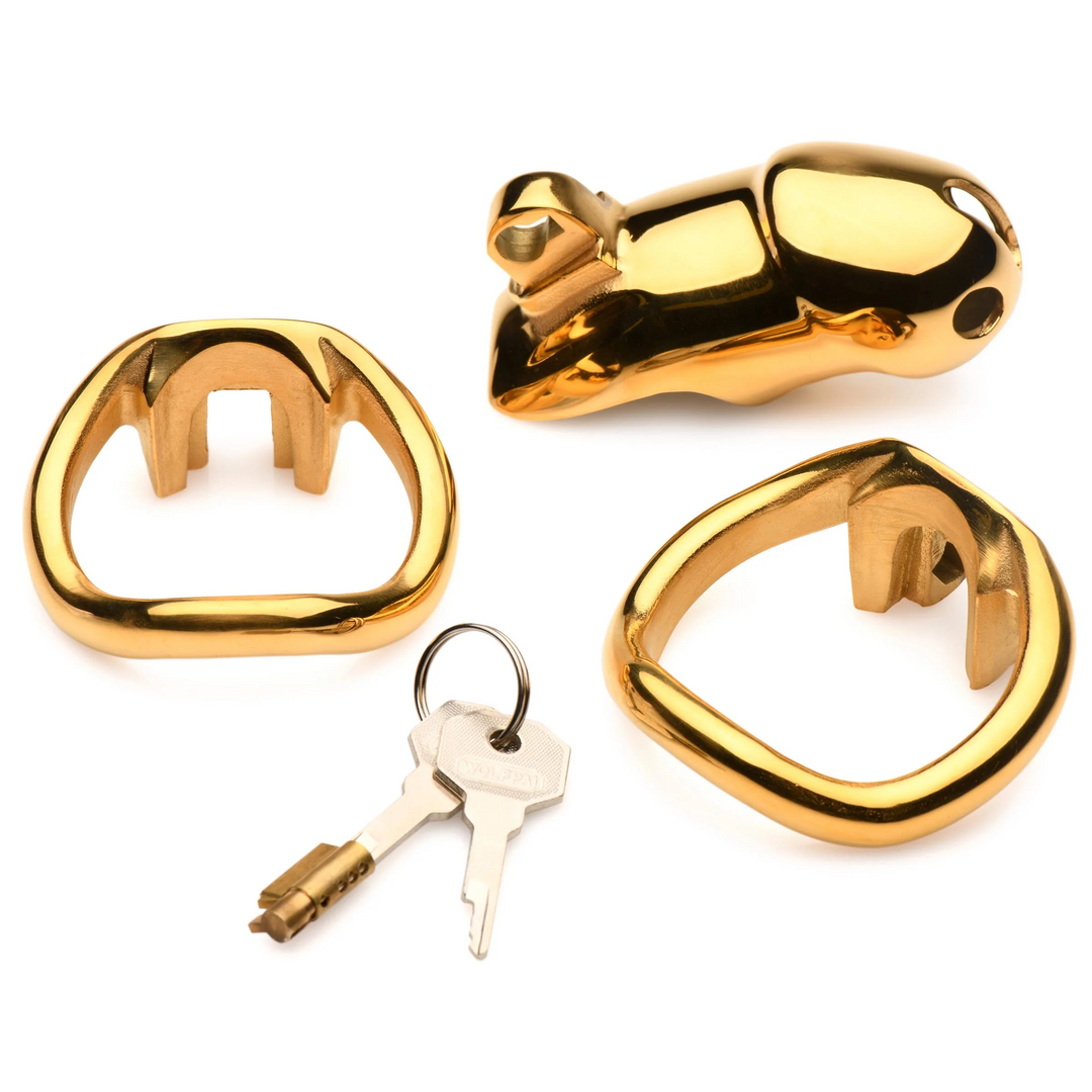 Midas Locking Chastity Cage - 18K vergoldet - Gold