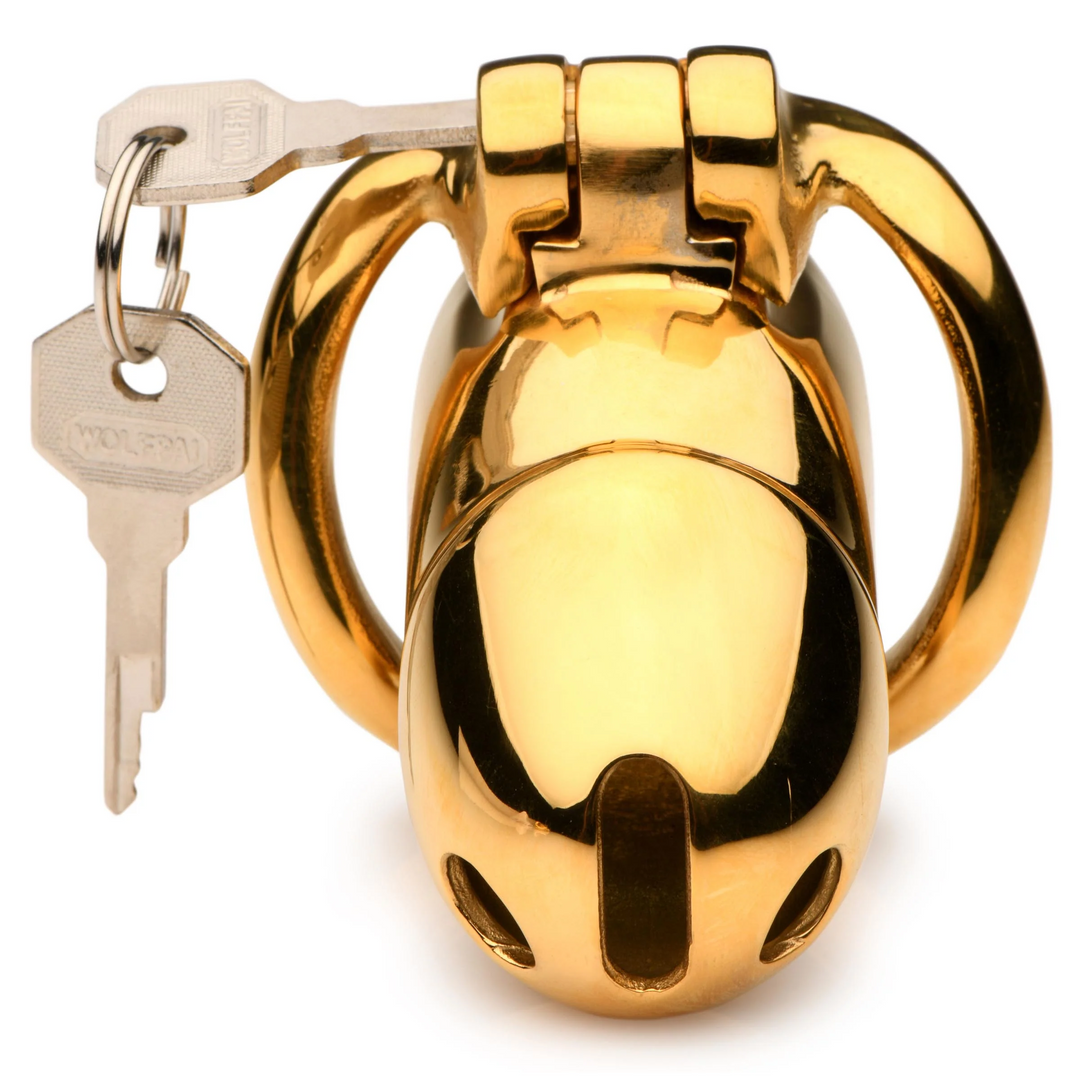 Midas Locking Chastity Cage - 18K vergoldet - Gold