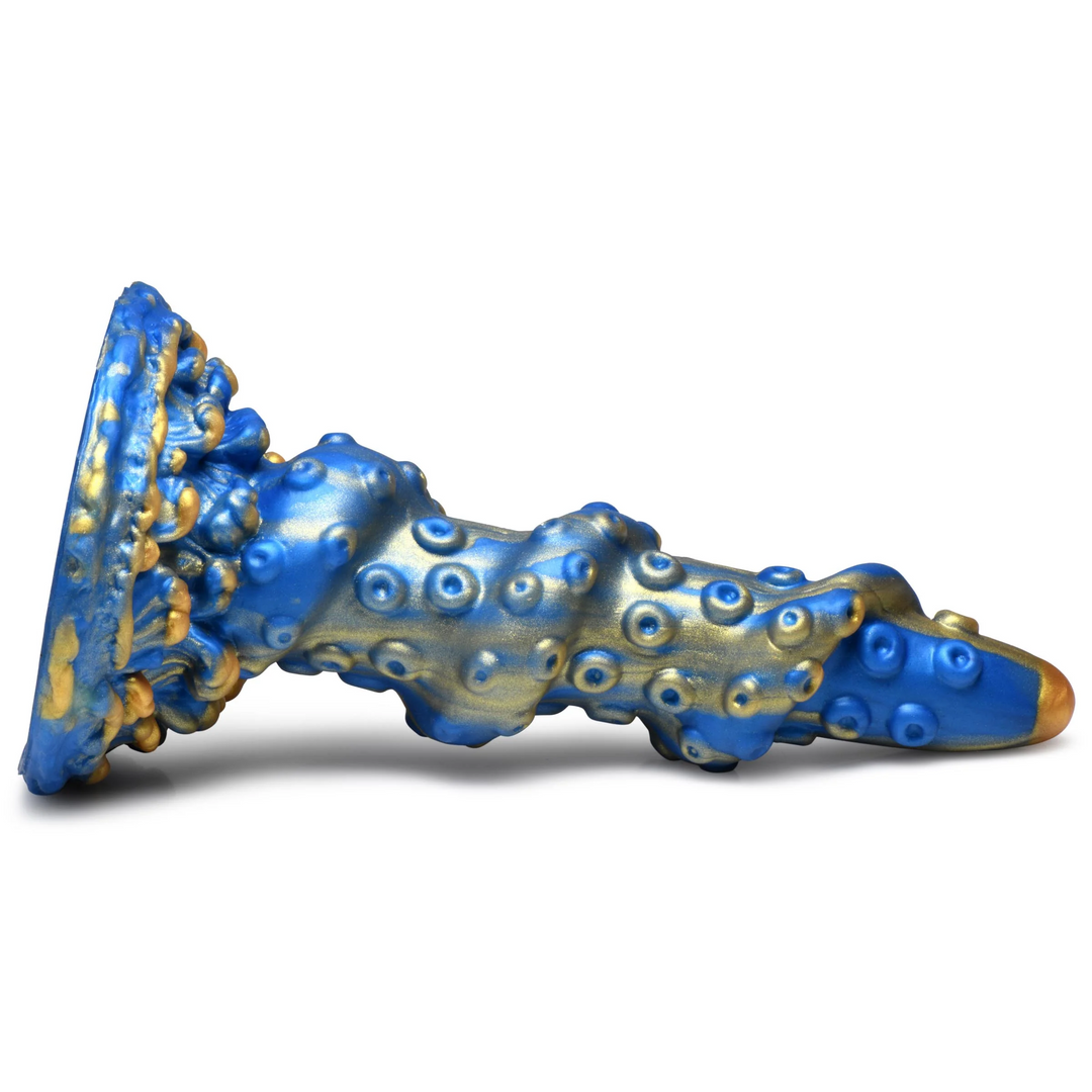 Kraken Silikon Dildo - Blau