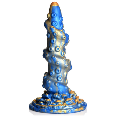 Kraken Silikon Dildo - Blau