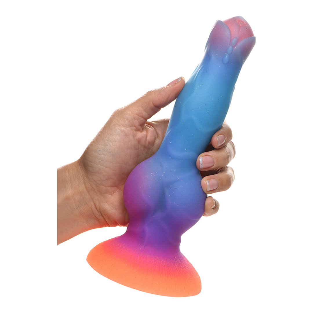 Raum-Hahn - Leuchtet im Dunkeln - Silikon-Außerirdischen-Dildo