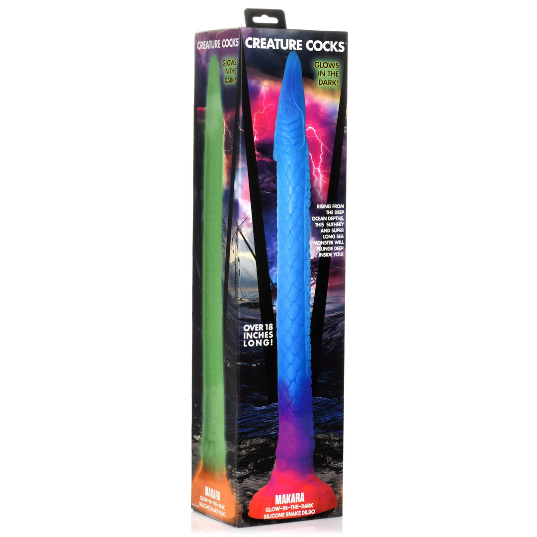 Makara - Glow in the Dark - Silicone Snake Dildo