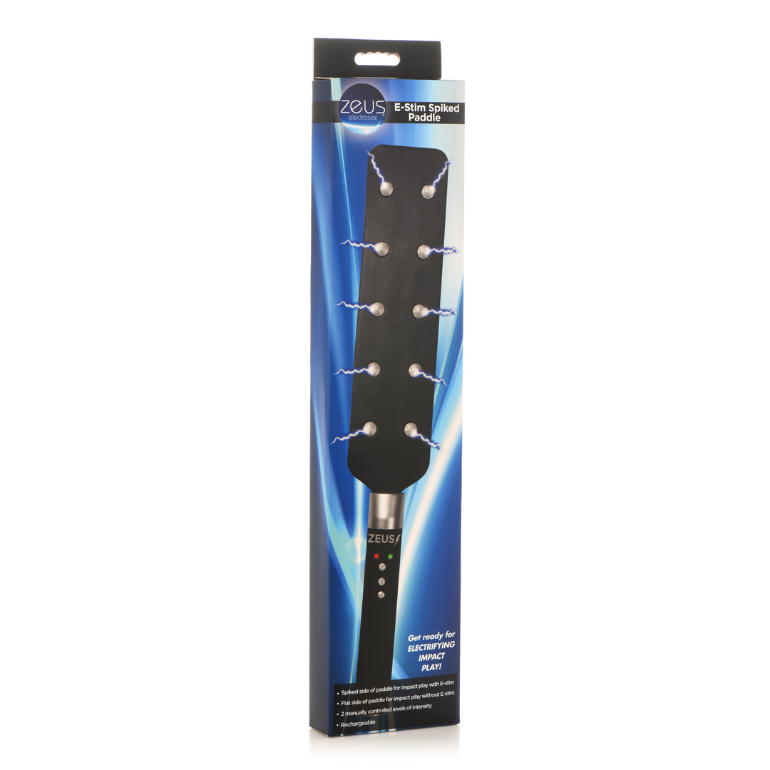 E-Stim Spiked Paddle - Schwarz