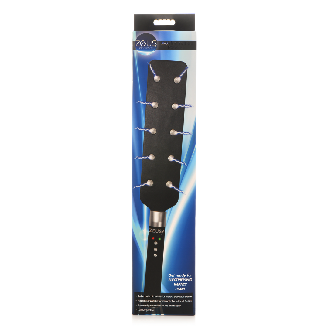 E-Stim Spiked Paddle - Schwarz