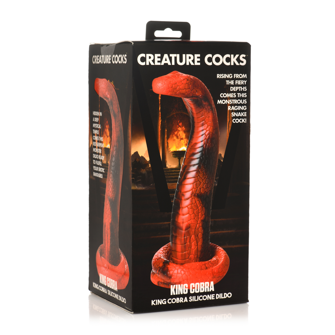 King Cobra - Silicone Dildo - Red