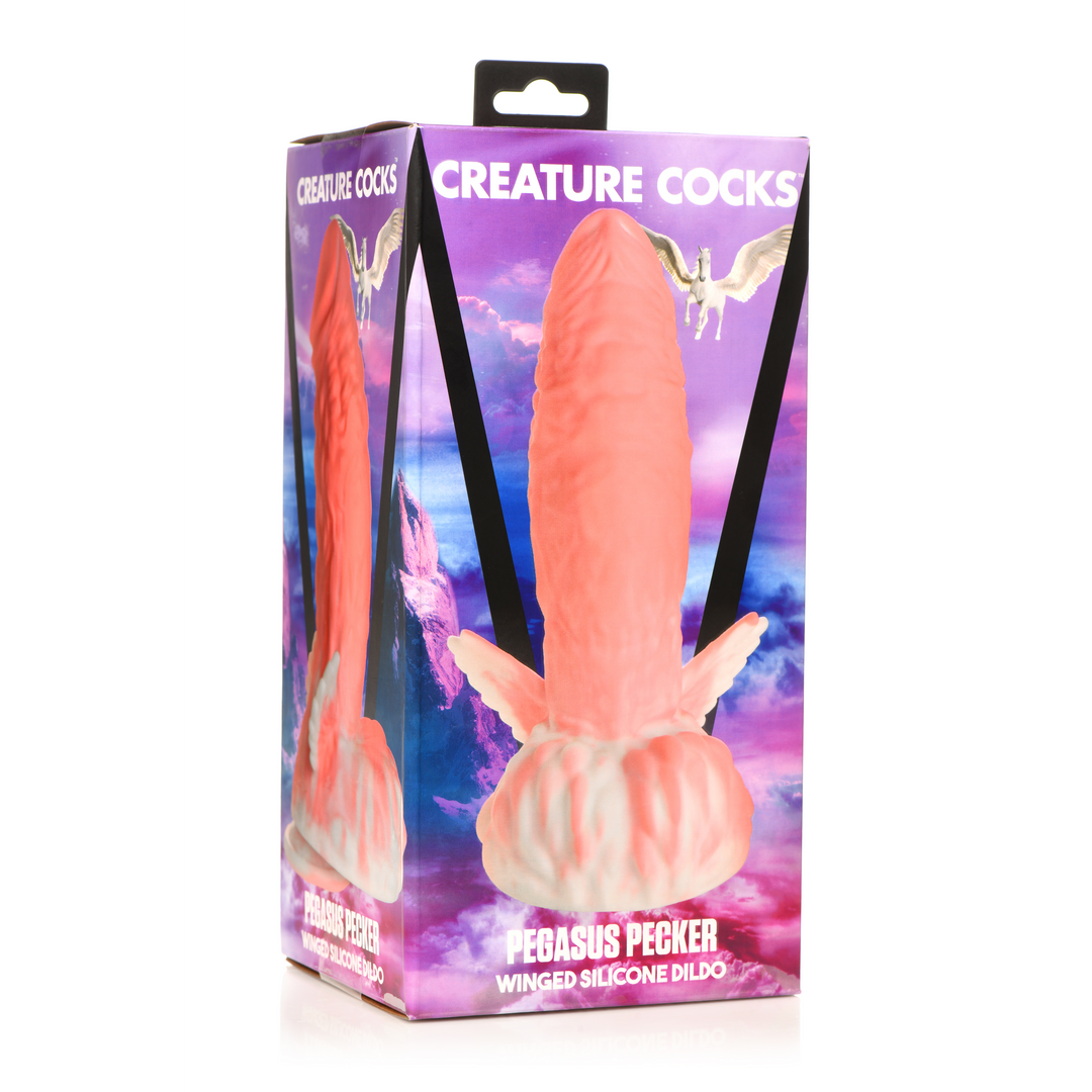 Pegasus - Pecker Flügelsilikon Dildo - Pink