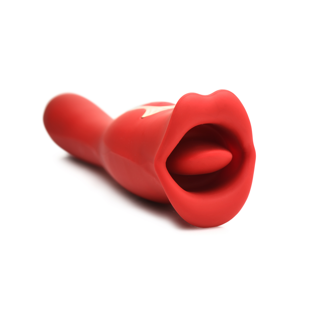 Kiss and Tell Pro - Dual-Ended Kissing Vibrator - Rot