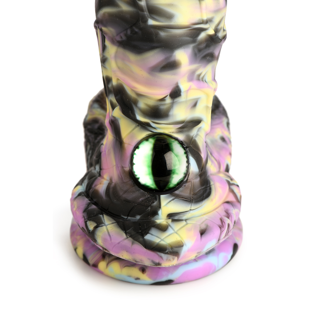 Cyclops Monster - Silikon Dildo - Gelb/Lila/Schwarz