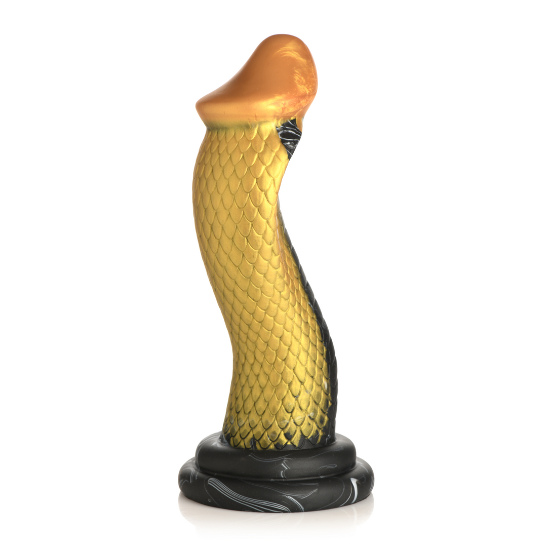 Goldene Schlange - Silikon-Dildo