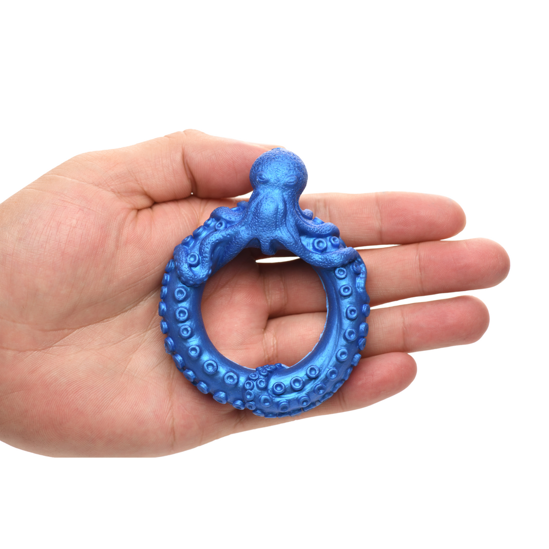 Poseidons Octo-Ring - Silikon Cockring - Blau