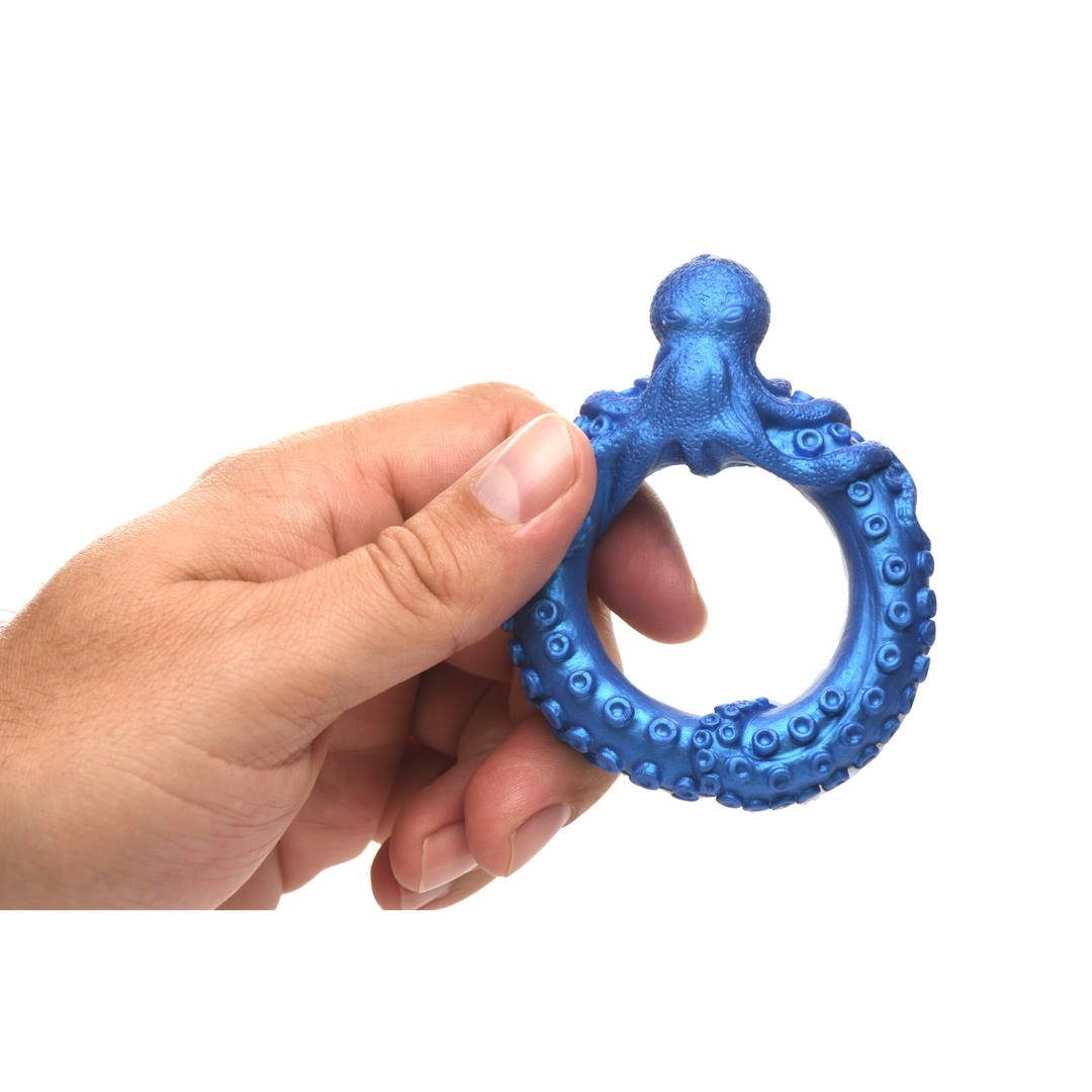 Poseidons Octo-Ring - Silikon Cockring - Blau