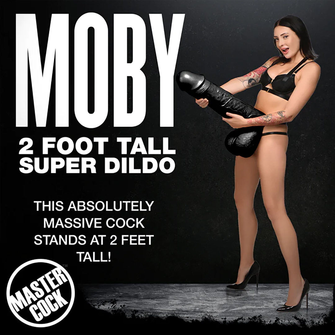 Moby Super Dildo - 2 Fuß / 60 cm - Schwarz