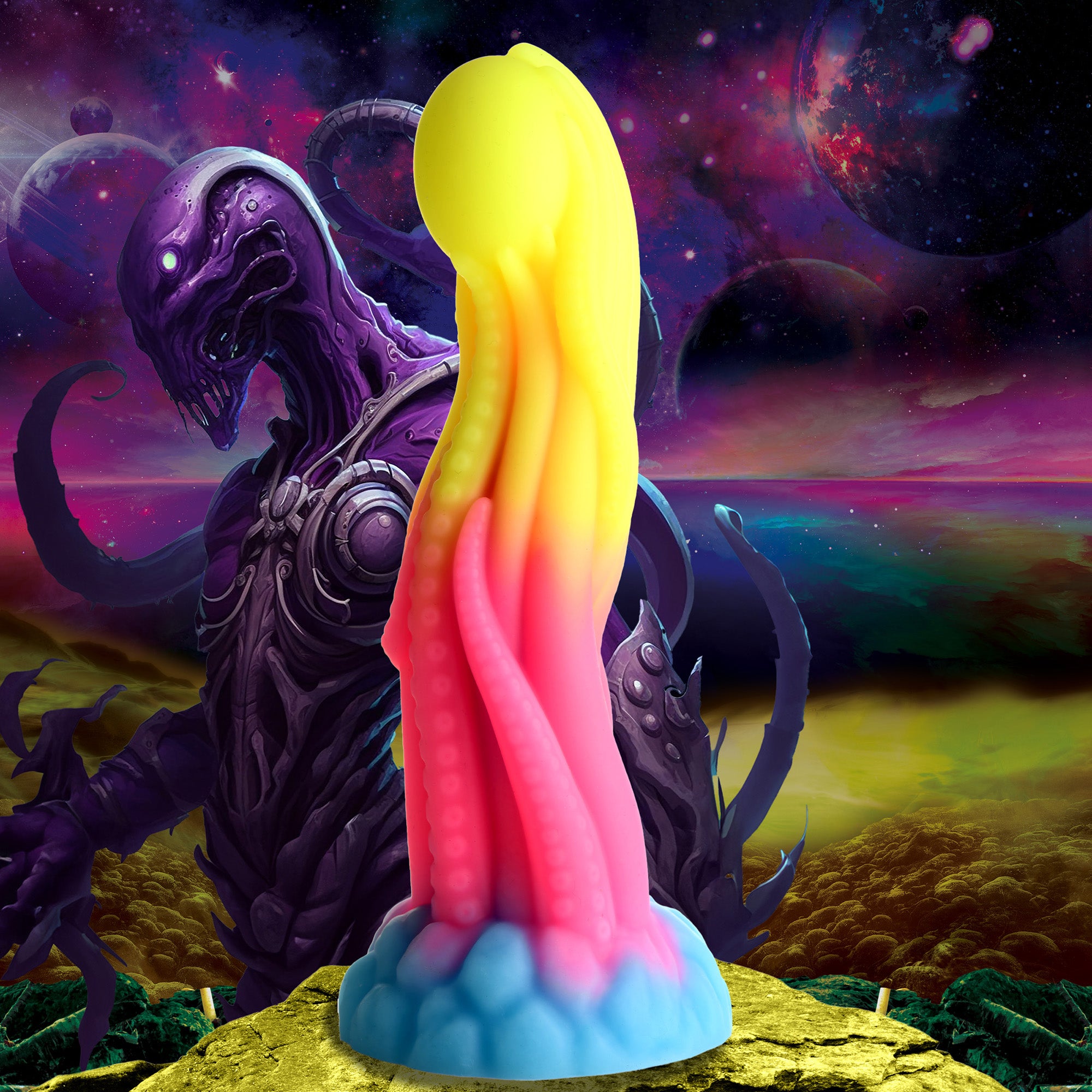 Tenta Glow - Leuchtender Silikon-Dildo