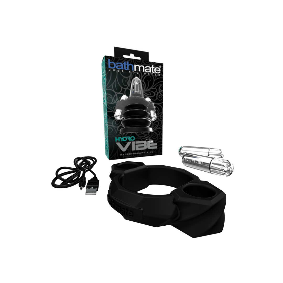 Vibe - Hydro - Vibrating Penis Pump Ring - Schwarz