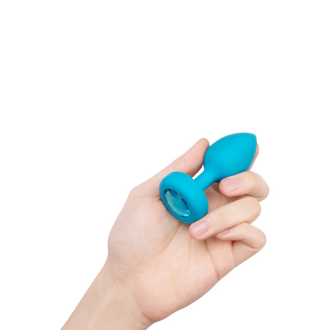 Aquamarine - Vibrating Butt Plug - S/M