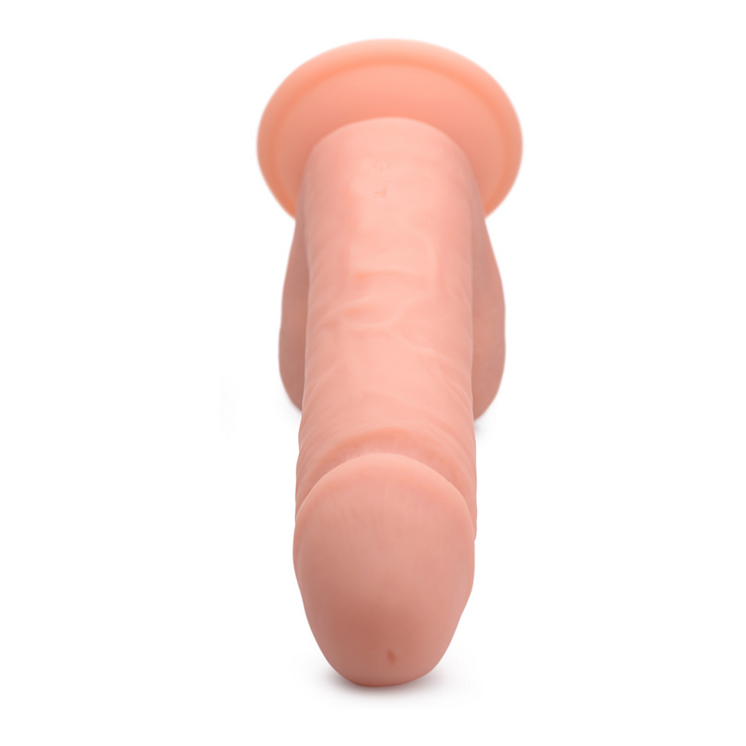 Vibrating Remote Control Silicone Dildo with Balls - 8 / 20,5 cm